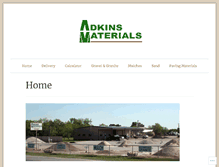 Tablet Screenshot of adkinsmaterials.com